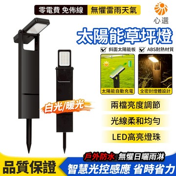 【HeartPick心選】太陽能草坪燈 庭院燈 太陽能燈 花園燈 公園照明燈 地插燈 戶外防水 落地燈 裝飾燈 景觀燈