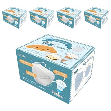 ataraxis 興安 三麗鷗幼童3D鋼印醫療口罩 大耳狗甜筒款  顏色隨機  50片  5盒