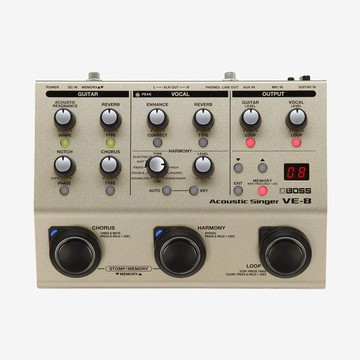 BOSS 木吉他效果器 VE-8 Acoustic Singer 人聲效果器【黃石樂器】