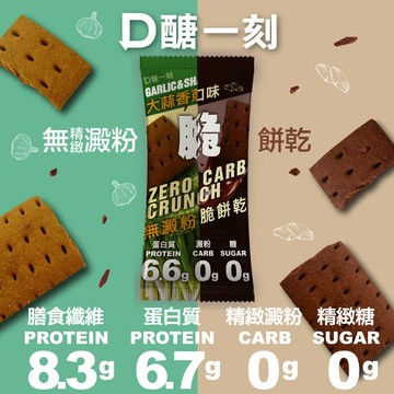 ［快速出貨］給飲控的朋友【D醣一刻】無精緻澱粉無加糖高纖脆餅乾30克/片x5
