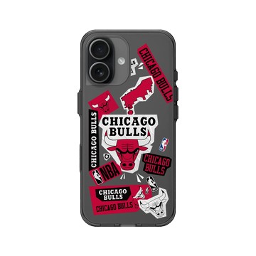 iPhone 17 Clear (相機按鈕) 酷墨灰 - NBA - 拼貼系列-芝加哥公牛 Chicago Bulls - Collage