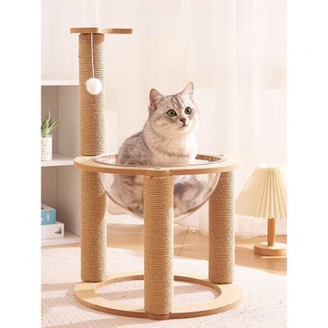 貓爬架貓窩貓樹一體太空艙貓窩不占地小貓咪樹洞跳臺玩具爬柱架子