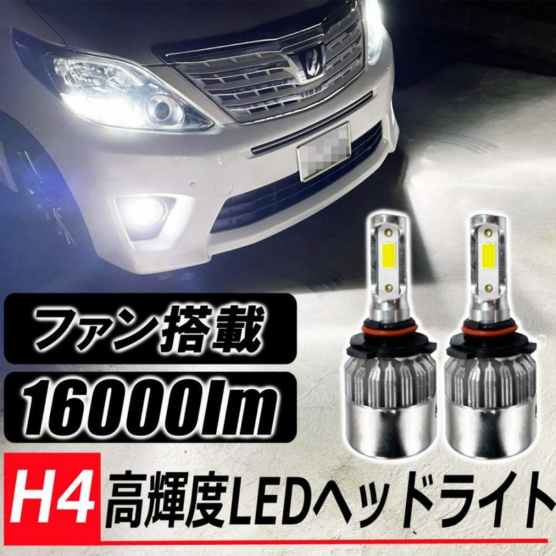 格安 H4 LEDバルブ ヘッドライトバルブ H4、ハイ ロー切り替え、LEDヘッドライトバルブ、ジャンク扱い。