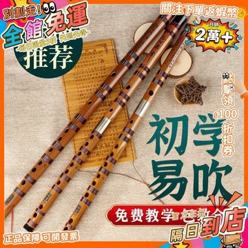 西成製造🚀笛子竹笛初學者零基礎入門兒童學生f調g專業演奏古風苦竹教學