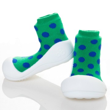 韓國Attipas 快樂學步鞋AD02-圓點綠
