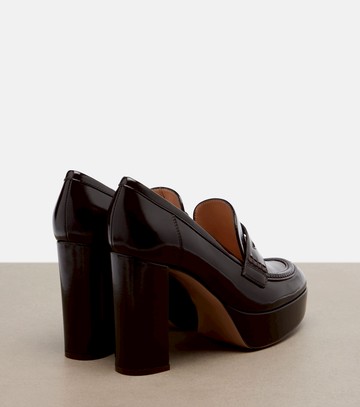 Gianvito Rossi Patent leather loafer pumps