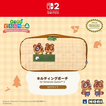 【HORI】【預購6月 】  HORI NS2 Switch 2 中容量泡芙包 DIY木紋生活系列 NSX-159A  動物森友會
