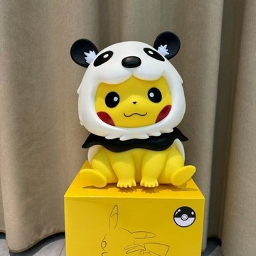 寶可夢 潮玩 擺件 限量 卡通 熊貓 手辦 動漫 32cm 大號 熊貓皮卡丘系列