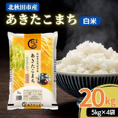 ふるさと納税 北秋田市 秋田県産 あきたこまち 20kg (5kg×4袋)