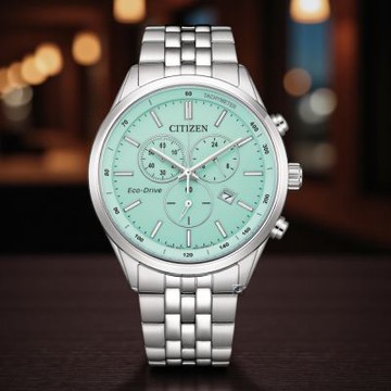 CITIZEN 星辰 藍光之夜光動能計時腕錶-42mm AT2570-56M