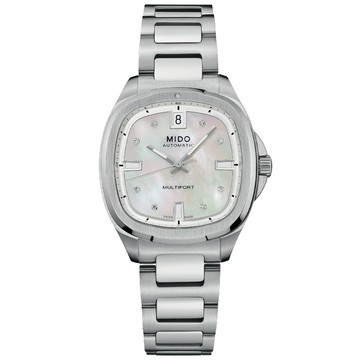 MIDO美度 MULTIFORT 先鋒系列 TV BIG DATE 復古機械腕錶 35mm / M0493071110600