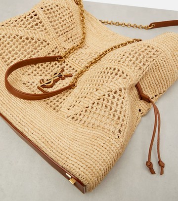 Saint Laurent Jamie Cassandre raffia tote bag