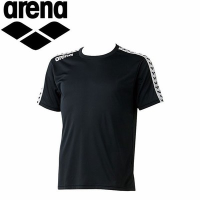 Arena アリーナ 水泳 半袖tシャツ メンズ チームラインtシャツ Arn6331 Blk 通販 Lineポイント最大get Lineショッピング