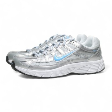 NIKE 慢跑鞋 P-6000 GS 銀藍 復古鞋 大童 女 HV5064-007