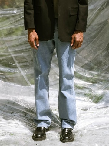 In Banding Wide Denim Pants