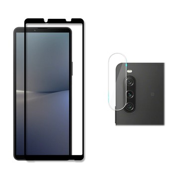 RedMoon SONY Xperia 10 V 手機保護貼2件組 9H玻璃保貼+厚版鏡頭貼