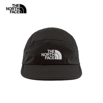 The North Face北面男女款黑色吸濕排汗防曬運動帽｜876JJK3
