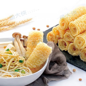 鈴鈴捲/豆皮捲(8條/96g/盒)#全素#火鍋-2G1A【魚大俠】FF672