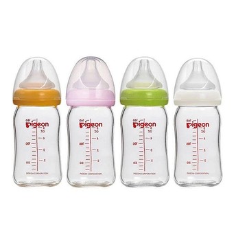 貝親 Pigeon寬口母乳實感玻璃奶瓶160ml0個月起(隨機出貨) 332元
