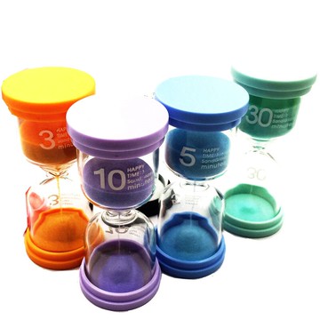 創意馬卡龍沙漏擺件5+10+15+30分鐘計時器套裝兒童生日禮品小獎品
