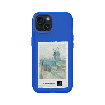 iPhone 15 Clear 激光藍 - Van Gogh Museum - 蒙馬特：風車和耕田
