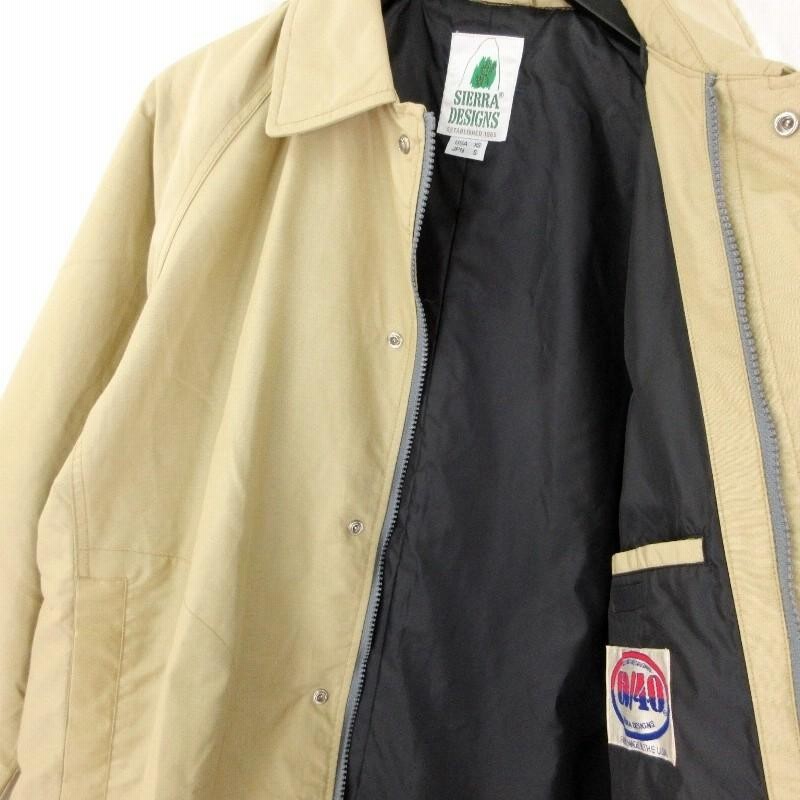 SIERRA DESIGNS ステンカラーコート ベージュ60/40クロス