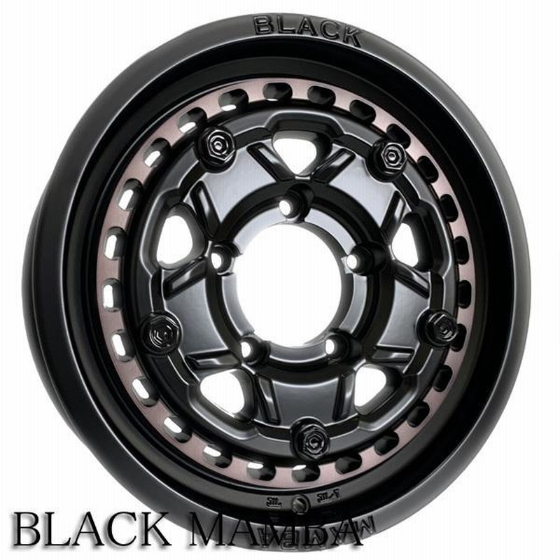 7.00R16 4本MTタイヤ新品.逆履きホイール JA11 おおわ JB23 ジムニー