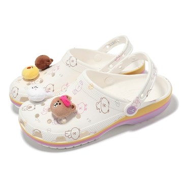 Crocs x Line Friends 洞洞鞋 Classic Clog 男鞋 女鞋 米黃 紫 聯名 卡駱馳 209480100
