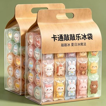 鮮貨🚚敲敲冰袋提神醒腦冷敷包一捏速夏季速冷學生便攜一次性卡通降溫袋
