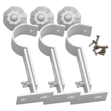 鐵製可調節支架 35mm  白色  3個