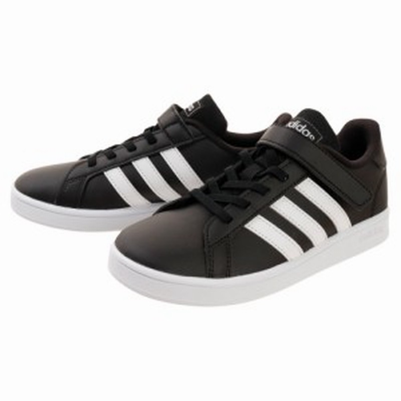 アディダス Adidas スニーカー ジュニア Grandcourt C Ef0108 黒 キッズ 紐なし Jr 通販 Lineポイント最大1 0 Get Lineショッピング