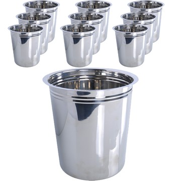 hwa young BMP 1號 煮咖啡用下層容器  不鏽鋼  10個