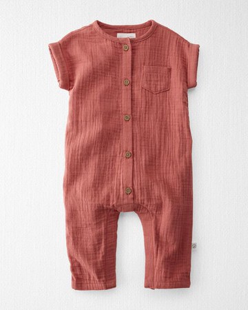 Baby Organic Cotton Gauze Jumpsuit