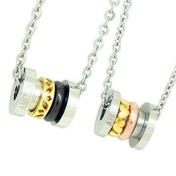 【Charme】316L鋼 情定三生 時尚情人對鍊