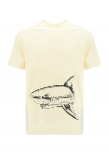 Palm Angels - Broken Shark T-shirt - Mens - White