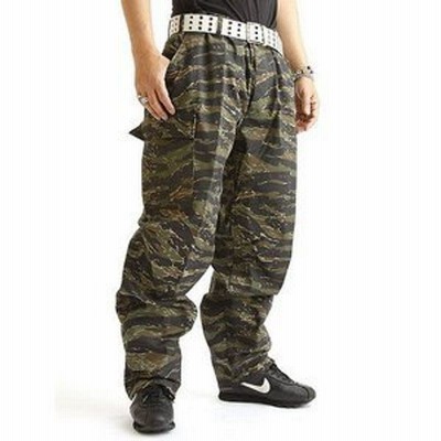 アメリカ軍 BDU カーゴパンツ 迷彩服パンツ XSサイズ YN521007 タイガー レプリカ