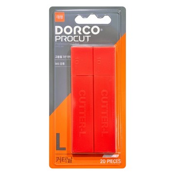 DORCO 多可樂客 PROCUT L型美工刀補充刀片 20片  18mm  1組