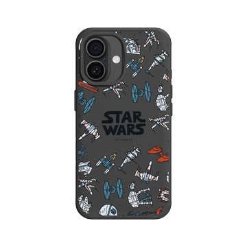 iPhone 16 SolidX 黑 - 迪士尼-星際大戰 Star Wars - Spaceships-漫畫系列