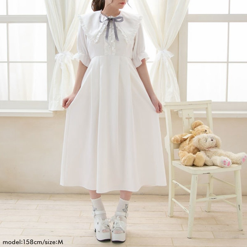 セーラー襟参戦服ロングワンピース 通販 Lineポイント最大1 0 Get Lineショッピング