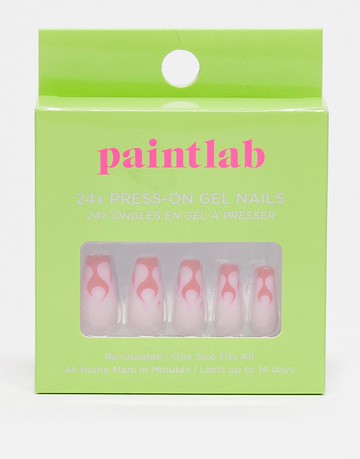 Paintlab False Nails - Red Danger-Multi