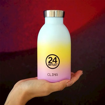 【義大利 24Bottles】義大利 24Bottles 不鏽鋼雙層保溫瓶 330ml 遇見系列 - 幸福光蘊