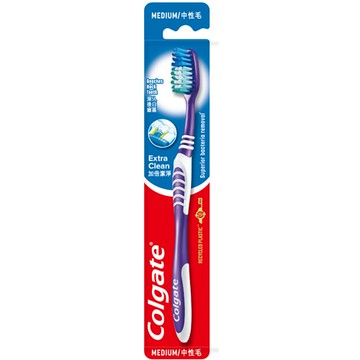 高露潔 加倍潔淨 中性毛 牙刷 1入