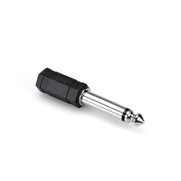 美國HOSA TECHNOLOGY鍍金音源轉接頭音訊轉接器GPM-179(耳機3.5mm立體聲TRS轉6.3mm即1/4 單聲道TS)