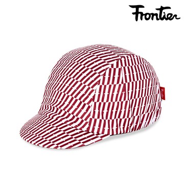 Frontier 自行車小帽｜酒紅白