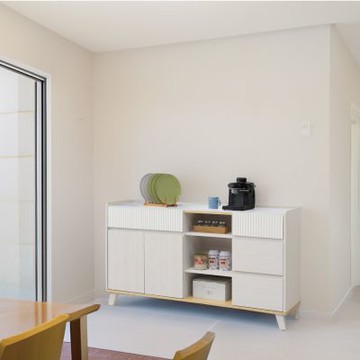 文創集 安多5尺岩板四抽餐櫃-150x40x85cm免組