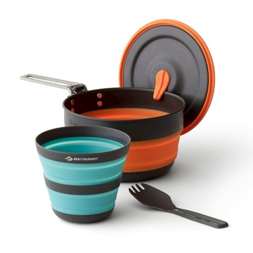 [ SEATOSUMMIT ] Frontier 輕鋁折疊鍋單人 1L+杯碗組 / ACK025031