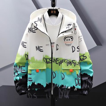 外套男春秋季潮流工裝夾克痞帥氣休閑百搭上衣大學生褂子潮牌風衣