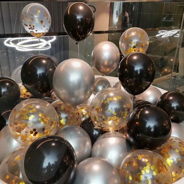 生日裝飾氣球結婚求婚表白浪漫布置店慶開業慶典亮片網氣球飄起來