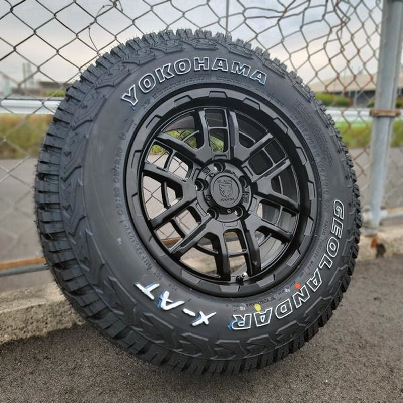 ヨコハマタイヤ YOKOHAMA ジオランダー X-AT 235/70R16 デリカ D5 エクストレイル CX5 RAV4 アウトランダー タイヤホイールセット LEXXEL DeathRock