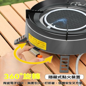 卡式爐 戶外可攜式爐具 燃氣爐灶 露營野炊裝備全套 野外瓦斯煮茶爐子 不銹鋼柴火爐 野營爐具